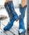 Adding to the ever-popular collection of Nevada boots we offer a soon to be favorite in a gorgeous vintage Azul Blue color way which is a Boot Junky exclusive.