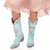 Old Gringo Reina Blue Embroidered Cowboy Boots
A little rock ’n’ roll, a touch of romance, and unmistakable Old Gringo artistry! ??
Make a statement in the Old Gringo Reina Blue Cowboy Boots, where edgy skeleton embroidery meets beautifully romantic floral details. Crafted from richly distressed blue leather, these striking boots feature intricate skeleton embroidery along the 13-inch shaft, complemented by gorgeous pink roses embroidered across the toe and heel counter.
The combination of bold skeletal artwork, delicate roses, and vintage-inspired leather creates a captivating contrast that's equal parts rebellious and feminine. A flattering snip toe and classic Western heel complete the silhouette, while the leather pull tabs make slipping into these beauties effortless.
Inside, a smooth leather lining and soft leather insole provide comfort, while the distressed leather outsole adds that authentic, well-loved Old Gringo character.
Whether you're pairing them with your favorite denim, a flowing bohemian dress, or an edgy leather jacket, the Reina Blue is made for the cowgirl who loves a little attitude with her romance.
Details & Measurements
- Brand: Old Gringo
- Style: Reina Blue
- Leather: Distressed blue leather
- Embroidery: Skeleton motifs with pink roses on the toe and heel counter
- Shaft Height: 13"
- Toe: Snip
- Heel Height: 1¾"
- Heel: Rubber
- Lining: Smooth leather
- Insole: Soft leather
- Outsole: Distressed leather
- Pull Tabs: Leather
For the collector: A beautiful marriage of Western craftsmanship, rebellious spirit, and romantic floral artistry. These are anything but ordinary cowboy boots! ?