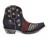 A short, revisited version of Old Gringo's classic United boots from their Americana collection. 
They are constructed with a distressed Blue, red and bone leather with a patriotic beige inlay design.

