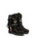 With her bohemian soul, Arya is designed to break the most artistic hearts. 

The vintage look of Arya is achieved thanks to our special treatment that allows you to create a unique style for every pair made. 

Available in this gorgeous soft Carbon Black Silverstone leather that makes the boot suitable for any outfit.

2 3/4" Internal wedge 

Leather logo tag

Stitching details

Unlined

Rubber sole

Made in Italy

Composition: 100% Calf