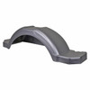 Plastic Step Trailer Fender - 43.06" - Silver - One Fender - Textured