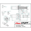 1875 lbs. Tapered Trailer Spindle With Brake Flange - Model 2480 1875 lbs. Tapered Trailer Spindle With Brake Flange - Model 2480