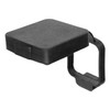 CURT Hitch Receiver Tube Cover- Black- 2 in. x 2 in.- w/Electrical Connector Holder-