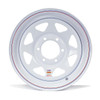 Dexstar 15X6 6-Lug on 5.5" White Spoke Trailer Wheel