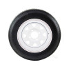 5.30X12 GlobalTrax Trailer Tire LRC on 4 Bolt White Spoke Wheel - JG 5.30X12 GlobalTrax Trailer Tire LRC on 4 Bolt White Spoke Wheel - JG