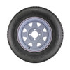 Kenda ST175/80D13 Loadstar Trailer Tire LRB on 4 Bolt White Spoke Wheel