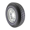 GlobalTrax ST225/75R15 Globaltrax Trailer Tire LRD on 6 Bolt Galvanized Spoke Wheel