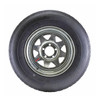 GlobalTrax ST225/75R15 Globaltrax Trailer Tire LRD on 5 Bolt Galvanized Spoke Wheel