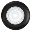 GlobalTrax ST205/75R14 GlobalTrax Trailer Tire LRC on 5 Bolt White Mod Wheel