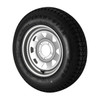 Kenda ST175/80D13 Loadstar Trailer Tire LRC on 5 Bolt Silver Spoke Wheel