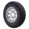 Kenda ST205/75R15 Loadstar Trailer Tire LRD on 5 Bolt Silver Spoke Wheel
