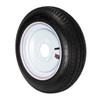 Kenda 4.80x12 Loadstar Trailer Tire LRB on 5 Bolt White Solid Wheel