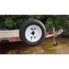 Kenda 5.30X12 Loadstar Trailer Tire LRD on 4 Bolt White Spoke Wheel