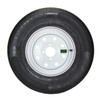 GlobalTrax ST145/R12 GlobalTrax Trailer Tire LRD on 4 Bolt White Mod Wheel