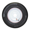 GlobalTrax ST145/R12 GlobalTrax Trailer Tire LRD on 5 Bolt White Solid Wheel