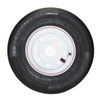GlobalTrax ST145/R12 GlobalTrax Trailer Tire LRD on 5 Bolt White Mod Wheel