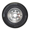 GlobalTrax ST145/R12 GlobalTrax Trailer Tire LRD on 5 Bolt Galvanized Spoke Wheel