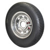 GlobalTrax ST145/R12 GlobalTrax Trailer Tire LRD on 5 Bolt Galvanized Spoke Wheel
