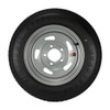 Kenda ST155/80D13 Loadstar Trailer Tire LRC on 5 Bolt Silver Blade Wheel