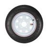 Kenda ST155/80D13 Loadstar Trailer Tire LRC on 5 Bolt White Spoke Wheel