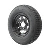 Kenda ST175/80D13 Loadstar Trailer Tire LRC on 5 Bolt Black Spoke Wheel