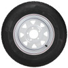 GlobalTrax ST175/80R13 GlobalTrax Trailer Tire LRC on 5 Bolt White Spoke Wheel