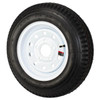 Kenda 5.30X12 Loadstar Trailer Tire LRC on 5 Bolt White Mod Wheel W/O Pinstripe