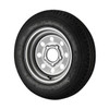 Kenda 4.80X12 Loadstar Trailer Tire LRC on 5 Bolt Silver Mod Wheel - (BLEMISHED WHEEL)