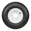 GlobalTrax 18.5x8.50-8 GlobalTrax Trailer Tire LRC on 4 Bolt White Wheel GlobalTrax 18.5x8.50-8 GlobalTrax Trailer Tire LRC on 4 Bolt White Wheel