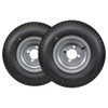 GlobalTrax 18.5x8.50-8 GlobalTrax Trailer Tire LRC on 4 Bolt Silver Wheel GlobalTrax 18.5x8.50-8 GlobalTrax Trailer Tire LRC on 4 Bolt Silver Wheel