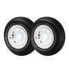 Kenda ST205/75D15 Trailer Tire LRC on 5 Bolt White Spoke Wheel - Set of 2 - Loadstar
