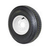 GlobalTrax 5.70x8 GlobalTrax Trailer Tire LRC on 5 Bolt White Wheel