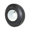 GlobalTrax 5.70x8 GlobalTrax Trailer Tire LRC on 4 Bolt White Wheel