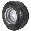 GlobalTrax 20.5X8.00-10 GlobalTrax Trailer Tire LRC on 4 Bolt Silver Wheel