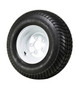 GlobalTrax 20.5X8.00-10 GlobalTrax Trailer Tire LRC on 5 Bolt White Wheel