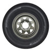 GlobalTrax ST205/75R15 GlobalTrax Trailer Tire LRD on 6 Bolt Silver Spoke Wheel