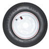 Kenda ST185/80D13 Loadstar Trailer Tire LRC on 5 Bolt White Mod Wheel