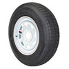 GlobalTrax ST185/80R13 GlobalTrax Trailer Tire LRD on 5 Bolt White Spoke Wheel