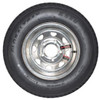 GlobalTrax ST185/80R13 GlobalTrax Trailer Tire LRD on 5 Bolt Galvanized Spoke Wheel