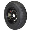 GlobalTrax ST185/80R13 GlobalTrax Trailer Tire LRD on 5 Bolt Black Spoke Wheel