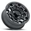 Sendel 14X5.5 5-Lug on 4.5" Aluminum T18 - Matte Black Machined Lip - T18-45545MBML