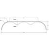 108x9 Tri-axle aluminum trailer fender