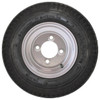 4.80X8 GlobalTrax Trailer Tire LRC on 4 Bolt Silver Bell Wheel