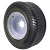20.5X8.00-10 GlobalTrax Trailer Tire LRC on 4 Bolt White Bell Wheel Angle