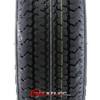 ST205/75R15 Loadstar Trailer Tire LRC on 5 Bolt Black Wheel