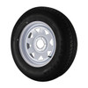ST205/75R15 Loadstar Trailer Tire LRC on 5 Bolt White Spoke Wheel (AM)