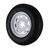 ST205/75R15 Loadstar Trailer Tire LRC on 5 Bolt White Spoke Wheel (TM)