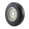 ST205/75R15 GlobalTrax Trailer Tire LRC on 5 Bolt Silver Mod Wheel (JG)