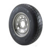ST205/75R15 GlobalTrax Trailer Tire LRC on 6 Bolt Silver Mod Wheel