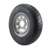 ST205/75R15 GlobalTrax Trailer Tire LRC on 6 Bolt Silver Spoke Wheel (JG)